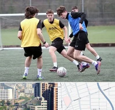 باشگاه فوتبال در خیابان بهشتی