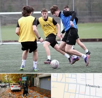 باشگاه فوتبال در خیابان فلسطین