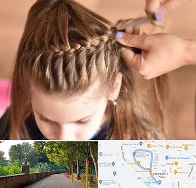 بافت مو در فلکه گاز رشت