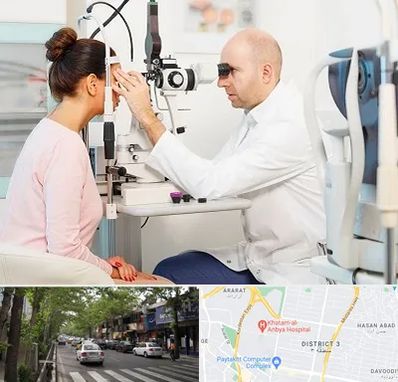 چشم پزشکی شبانه روزی در ظفر 