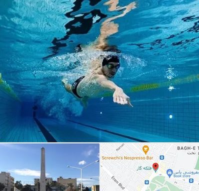 باشگاه شنا در فلکه گاز شیراز
