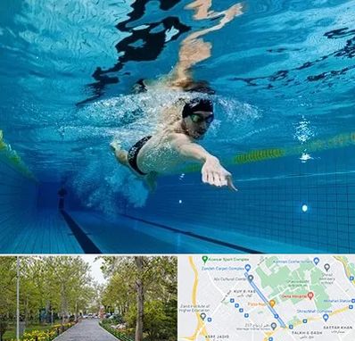 باشگاه شنا در قدوسی غربی شیراز