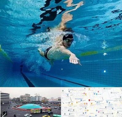 باشگاه شنا در میدان انقلاب