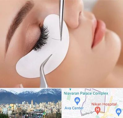 آموزش اکستنشن مژه در آجودانیه