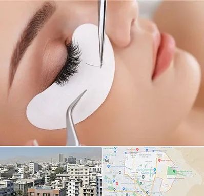 آموزش اکستنشن مژه در منطقه 14 تهران