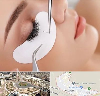 آموزش اکستنشن مژه در پرند