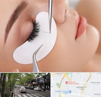 آموزش اکستنشن مژه در ظفر 