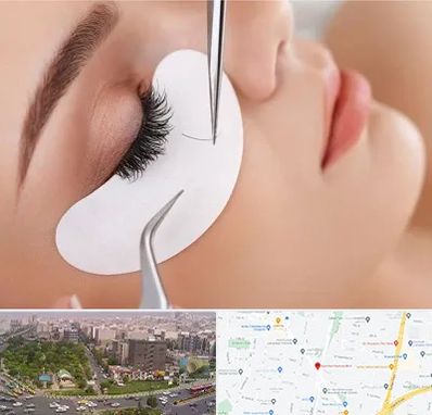 آموزش اکستنشن مژه در آیت الله کاشانی