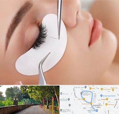 آموزش اکستنشن مژه در فلکه گاز رشت