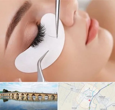 آموزش اکستنشن مژه در فلاورجان
