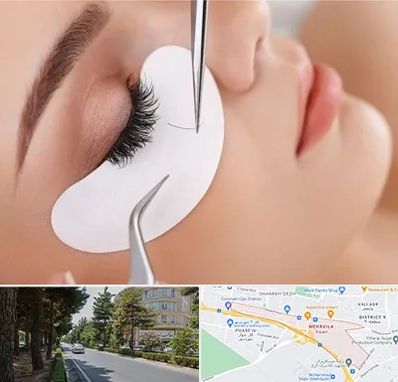 آموزش اکستنشن مژه در مهرویلا کرج