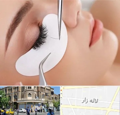 آموزش اکستنشن مژه در لاله زار