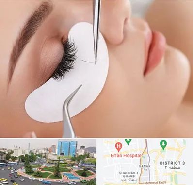 آموزش اکستنشن مژه در ونک 