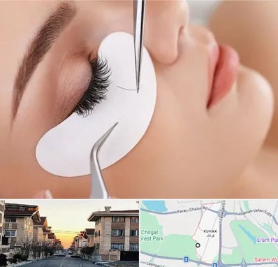 آموزش اکستنشن مژه در کوهک