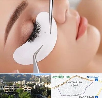 آموزش اکستنشن مژه در اختیاریه 