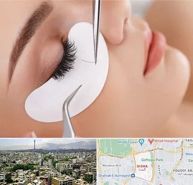 آموزش اکستنشن مژه در گیشا 