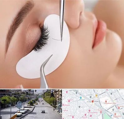 آموزش اکستنشن مژه در خیابان زند شیراز