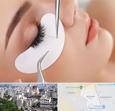 آموزش اکستنشن مژه در ولنجک 