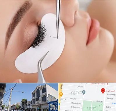 آموزش اکستنشن مژه در افسریه 