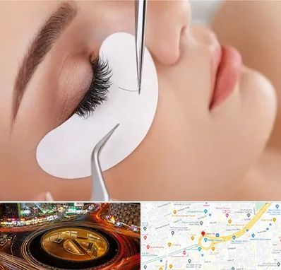 آموزش اکستنشن مژه در میدان ولیعصر