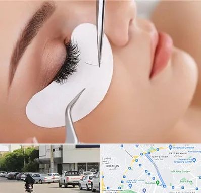 آموزش اکستنشن مژه در قدوسی شرقی شیراز