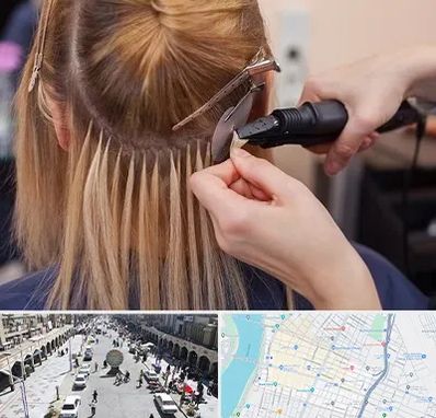 آموزش اکستنشن مو در نادری اهواز