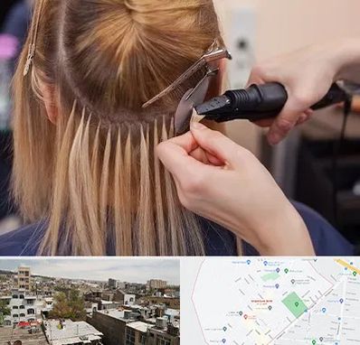 آموزش اکستنشن مو در شمیران نو