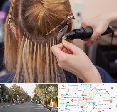 آموزش اکستنشن مو در شریعتی 