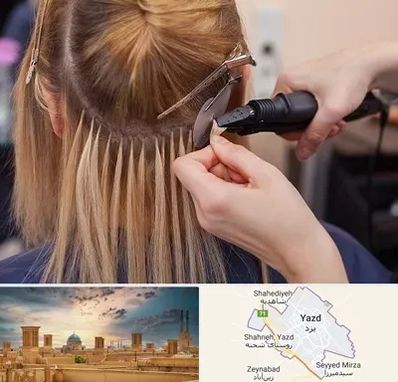 آموزش اکستنشن مو در یزد