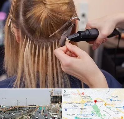 آموزش اکستنشن مو در بلوار توس مشهد