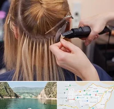 آموزش اکستنشن مو در ایلام