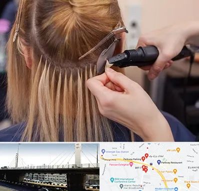 آموزش اکستنشن مو در پارک وی 