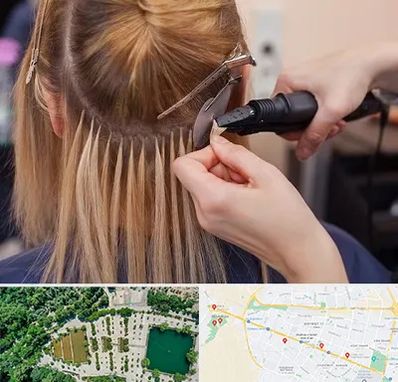 آموزش اکستنشن مو در وکیل آباد مشهد