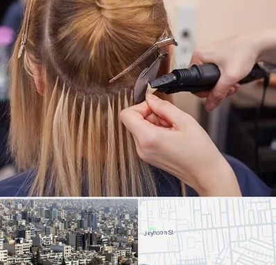 آموزش اکستنشن مو در جیحون