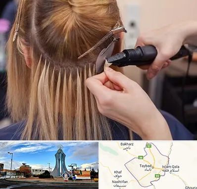 آموزش اکستنشن مو در تایباد