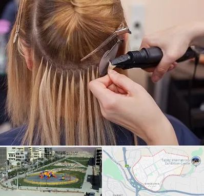 آموزش اکستنشن مو در مرزداران تبریز