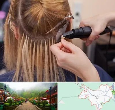 آموزش اکستنشن مو در فومن