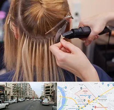 آموزش اکستنشن مو در زیتون کارمندی اهواز