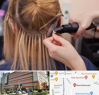 آموزش اکستنشن مو در سهروردی 