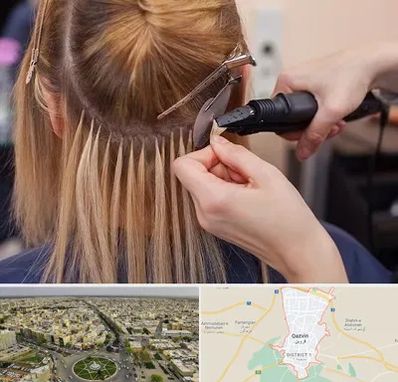 آموزش اکستنشن مو در قزوین