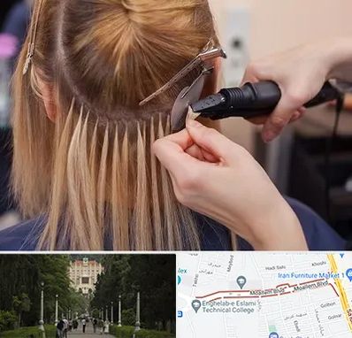 آموزش اکستنشن مو در بلوار معلم رشت 