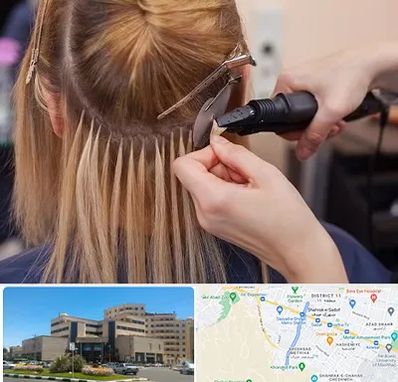 آموزش اکستنشن مو در صیاد شیرازی مشهد