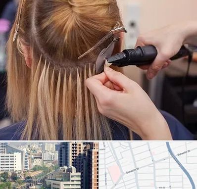 آموزش اکستنشن مو در خیابان بهشتی