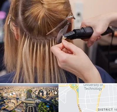 آموزش اکستنشن مو در استاد معین 