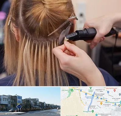 آموزش اکستنشن مو در شریعتی مشهد