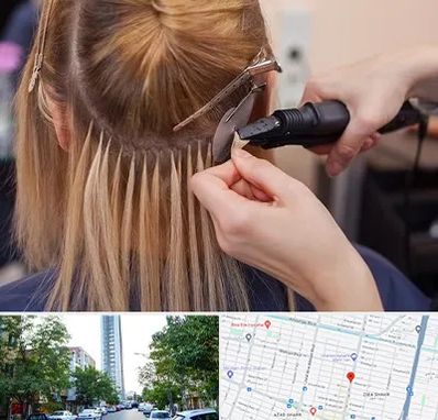 آموزش اکستنشن مو در امامت مشهد