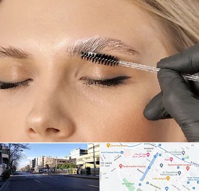 آموزش لیفت و لمینت مژه و ابرو در خیابان ملاصدرا شیراز