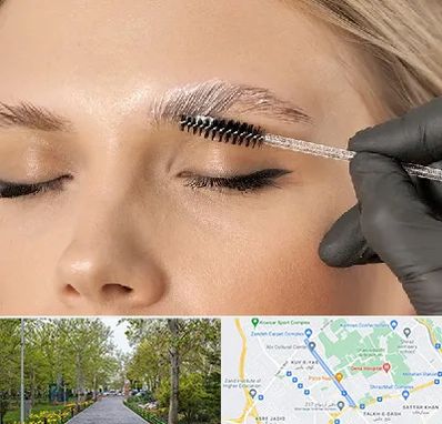 آموزش لیفت و لمینت مژه و ابرو در قدوسی غربی شیراز