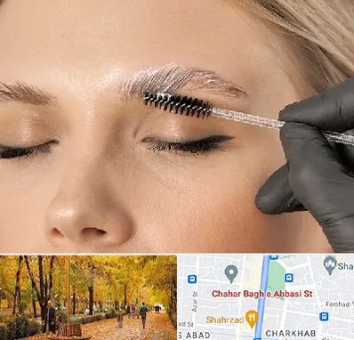 آموزش لیفت و لمینت مژه و ابرو در چهارباغ اصفهان