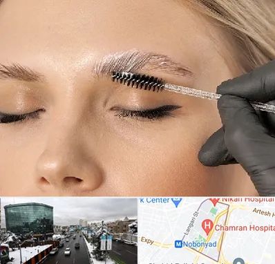 آموزش لیفت و لمینت مژه و ابرو در اقدسیه